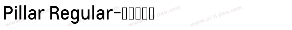 Pillar Regular字体转换